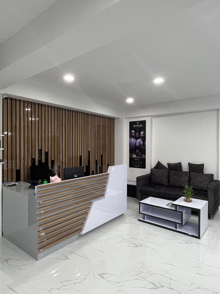Mangpahang Unisex Salon reception area in Mid-Baneshwor Kathmandu